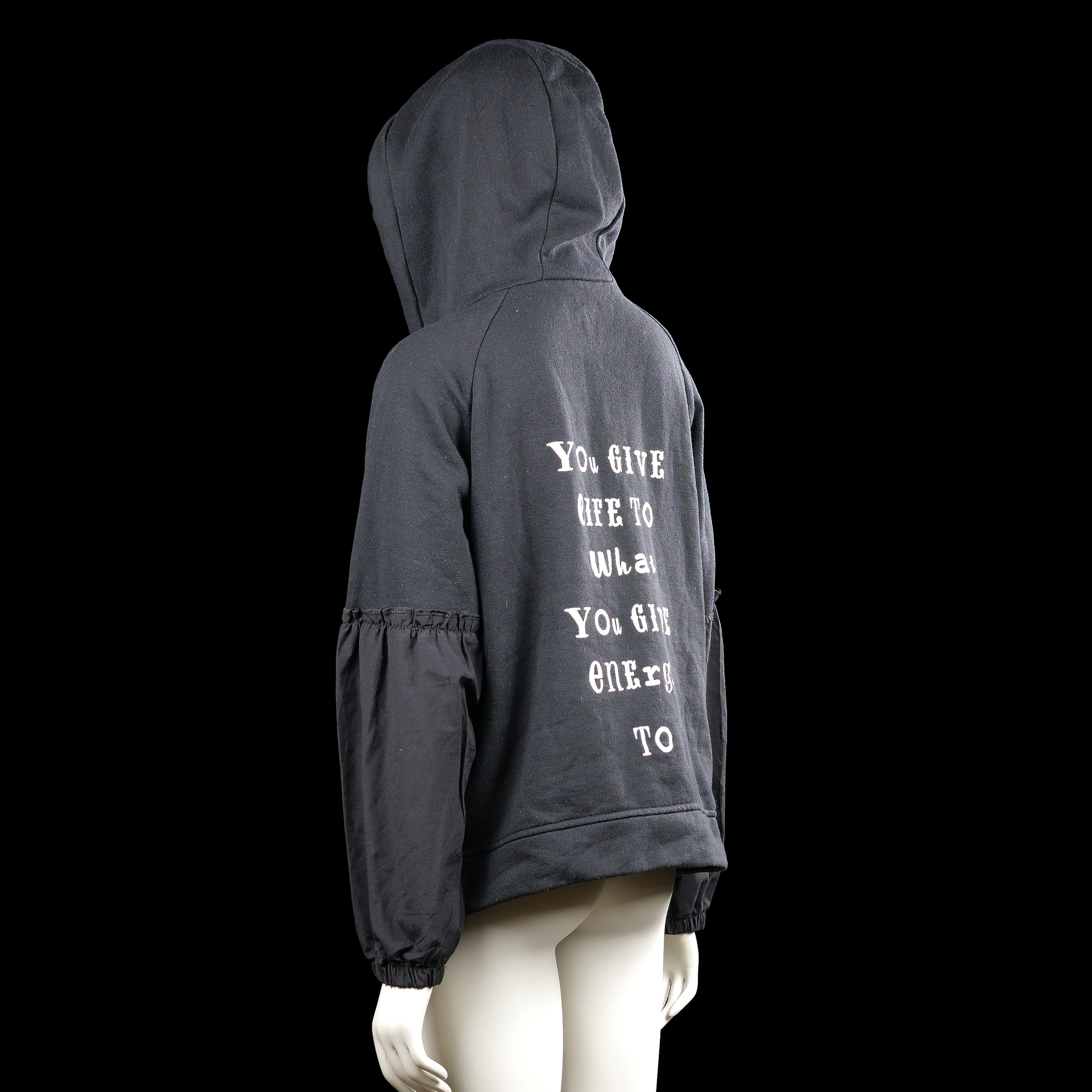 Hoodie - Black & White - Size XL