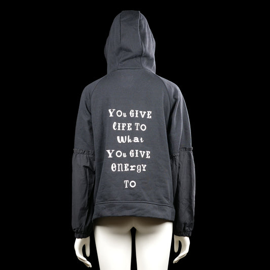 Hoodie - Black & White - Size XL