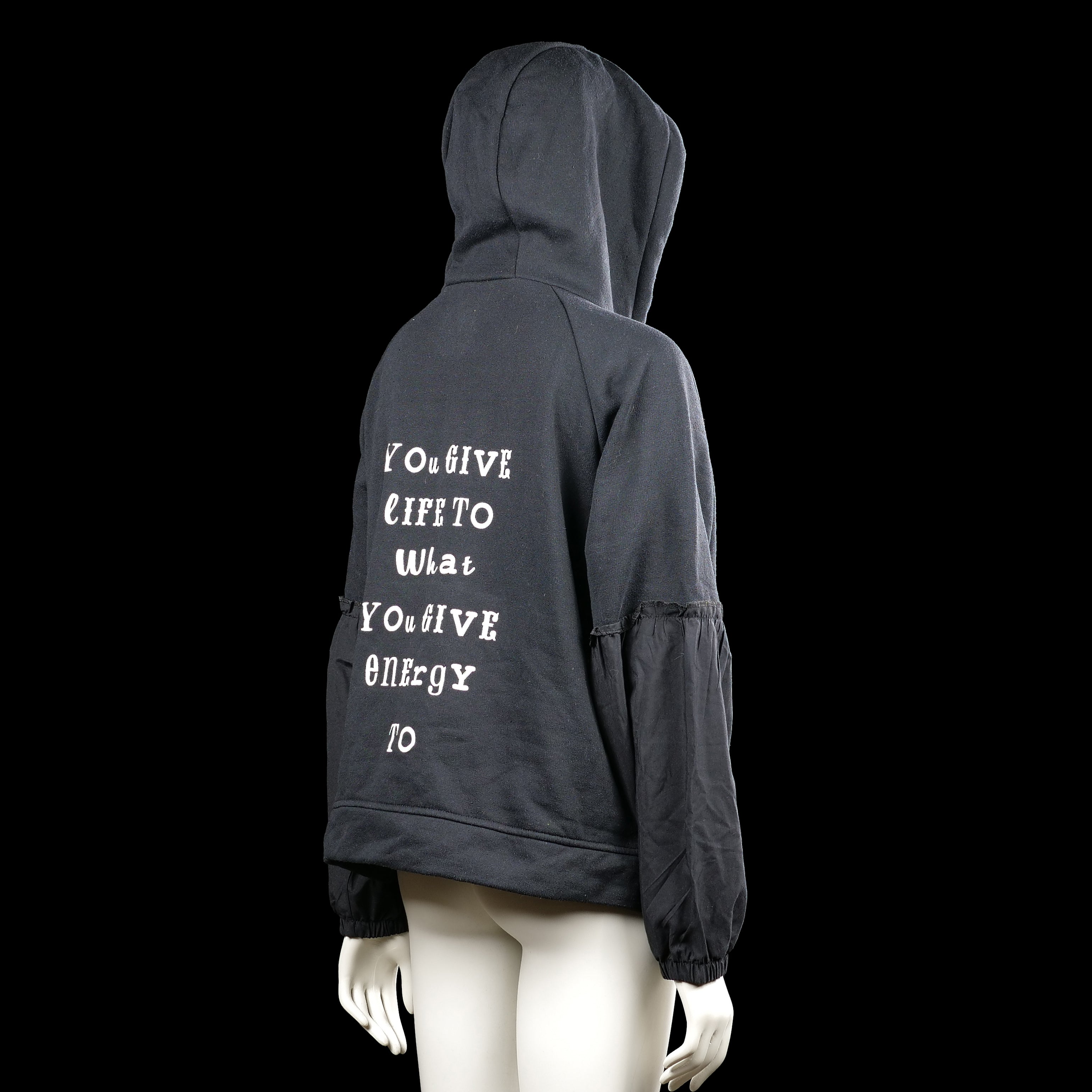 Hoodie - Black & White - Size XL