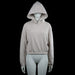 Costes - Hoodie - Beige - Size S - Solid beige hooded sweatshirt with long sleeves. Features elastic cuffs and an elastic hem.