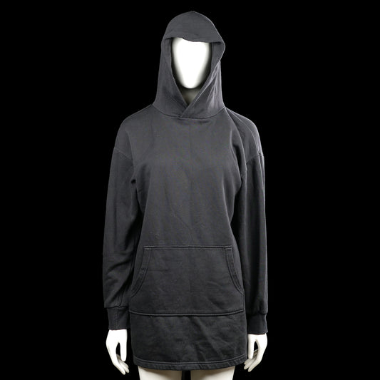 H&M Divided - Hoodie - Charcoal - Size XS - Charcoal solid hooded sweatshirt with long sleeves and ribbed cuffs. Features a front kangaroo pocket and a straight hem.