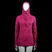 Hoodie - Pink - Size M - Pink solid hooded top with drawstrings and long sleeves. Straight hem and plain cuffs.