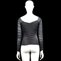 Long-sleeve top - Black & Gray - Size S
