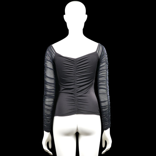 Long-sleeve top - Black & Gray - Size S
