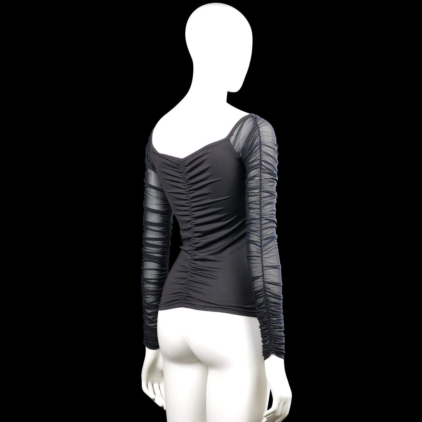 Long-sleeve top - Black & Gray - Size S