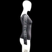 Long-sleeve top - Black & Gray - Size S