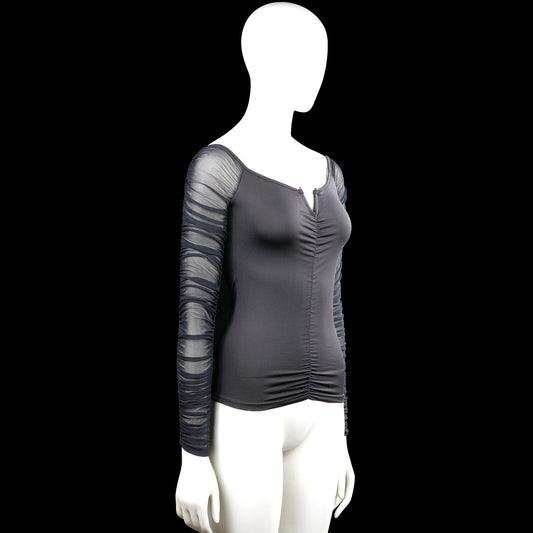 Long-sleeve top - Black & Gray - Size S