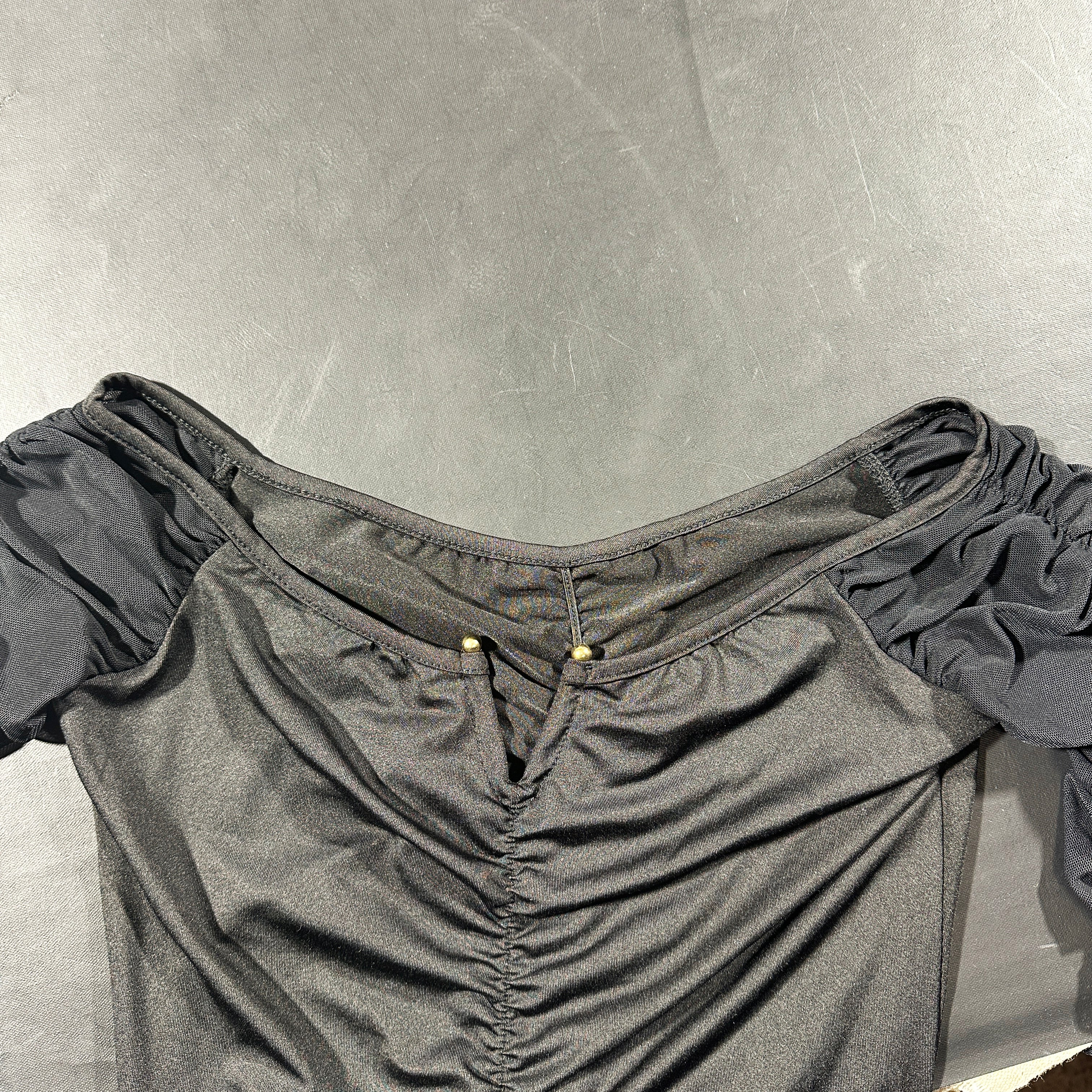 Long-sleeve top - Black & Gray - Size S