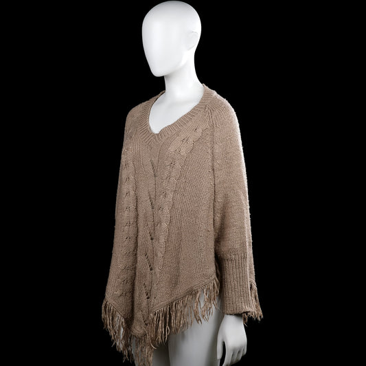 Poncho - Taupe - Size XL