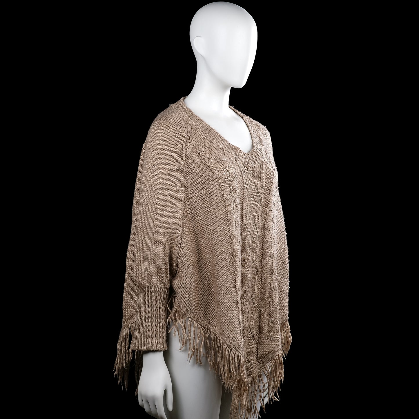 Poncho - Taupe - Size XL