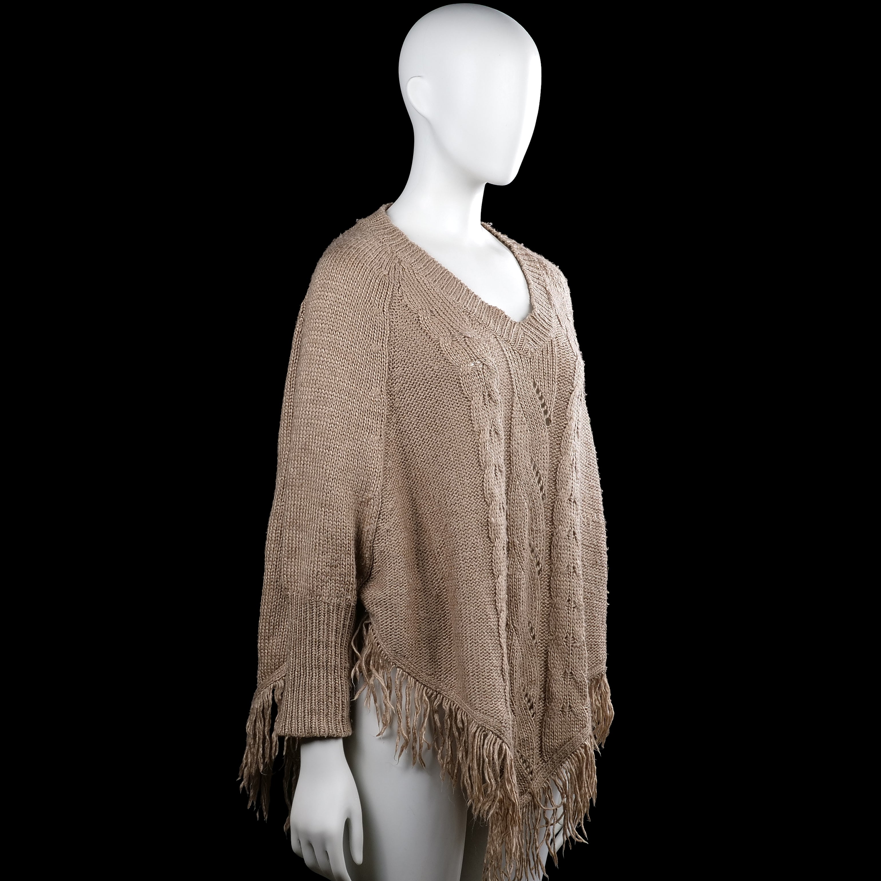 Poncho - Taupe - Size XL
