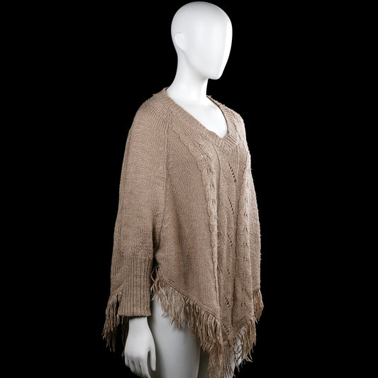 Poncho - Taupe - Size XL
