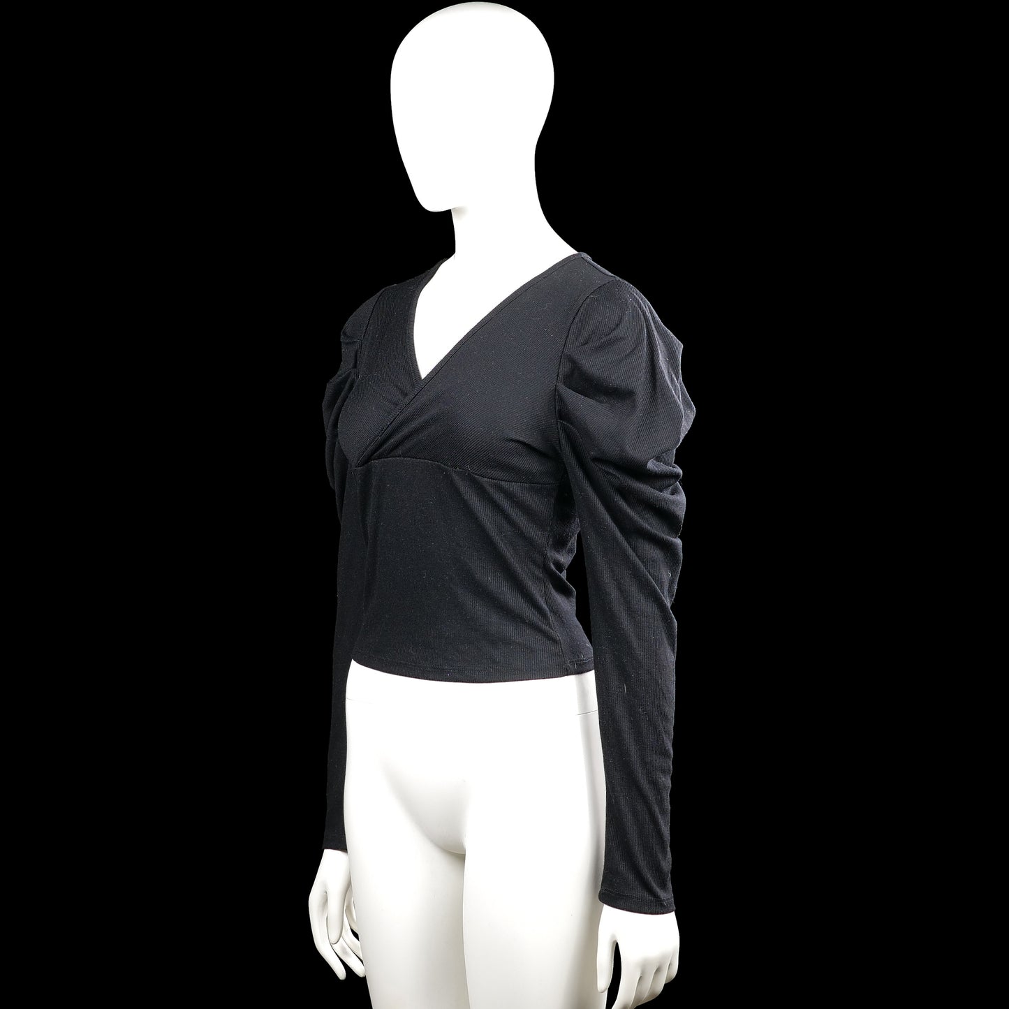 Long-sleeve top - Black - Size S