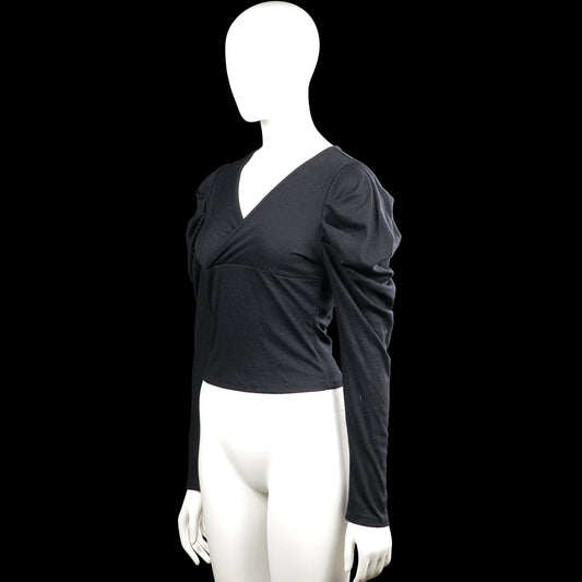 Long-sleeve top - Black - Size S