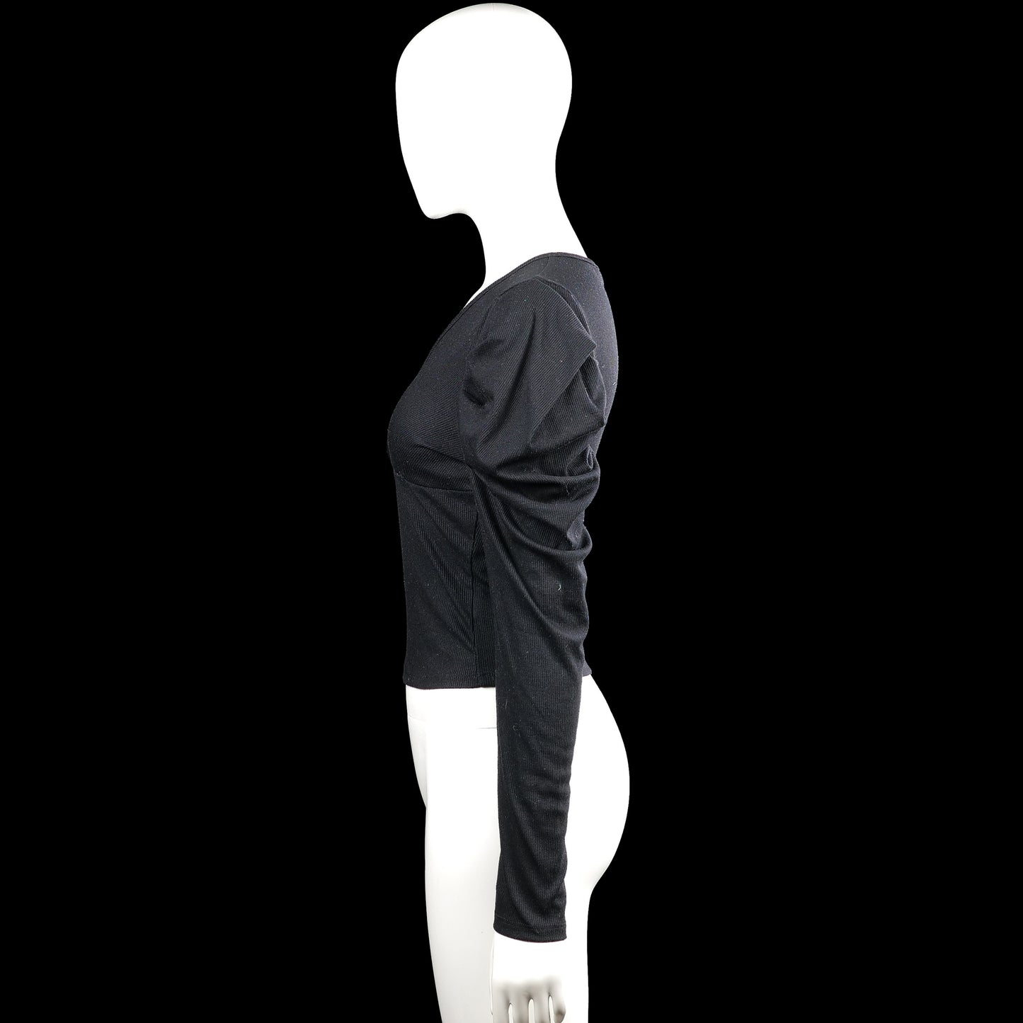 Long-sleeve top - Black - Size S