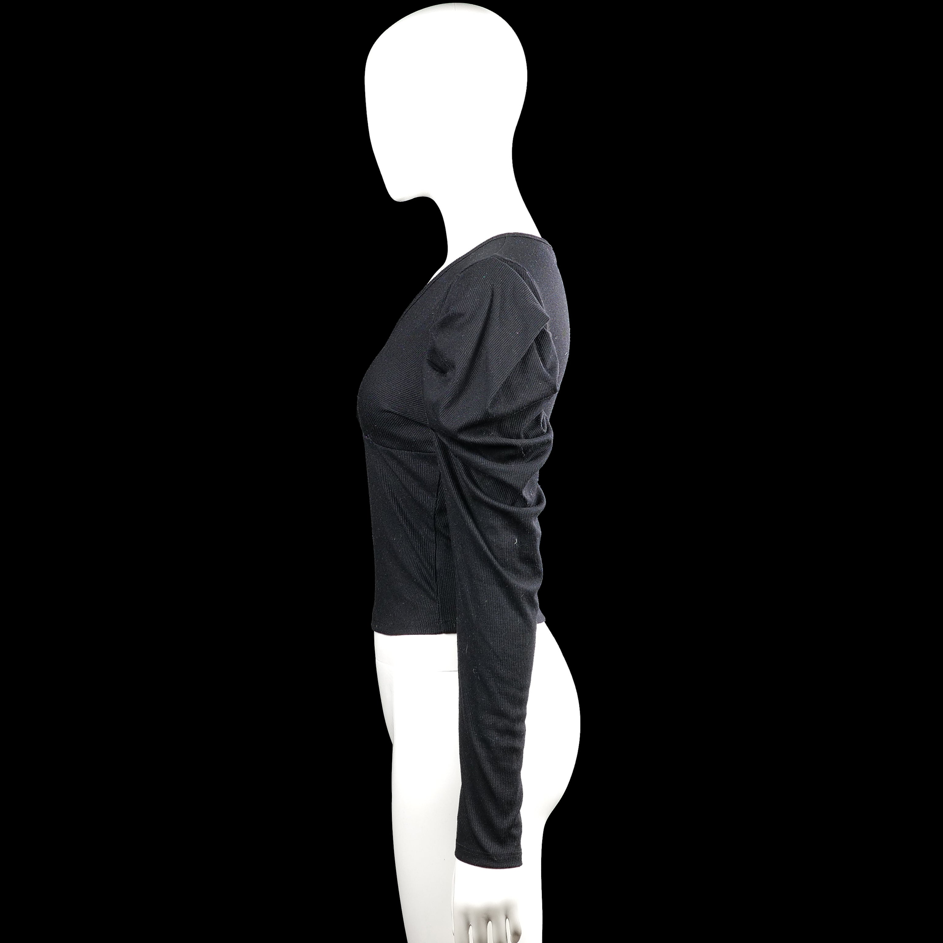 Long-sleeve top - Black - Size S