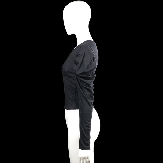 Long-sleeve top - Black - Size S