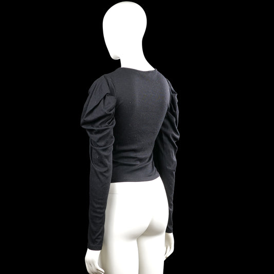 Long-sleeve top - Black - Size S