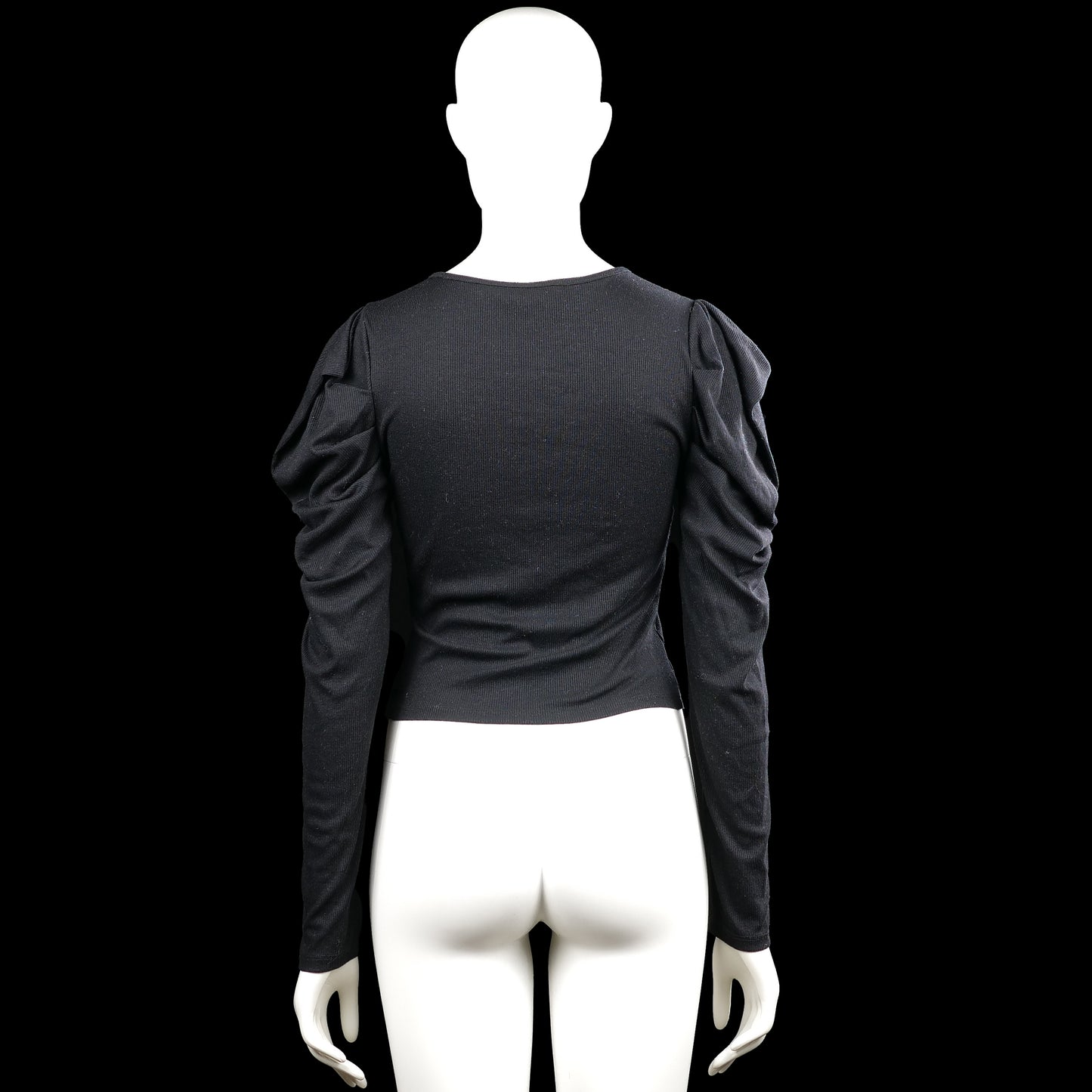 Long-sleeve top - Black - Size S