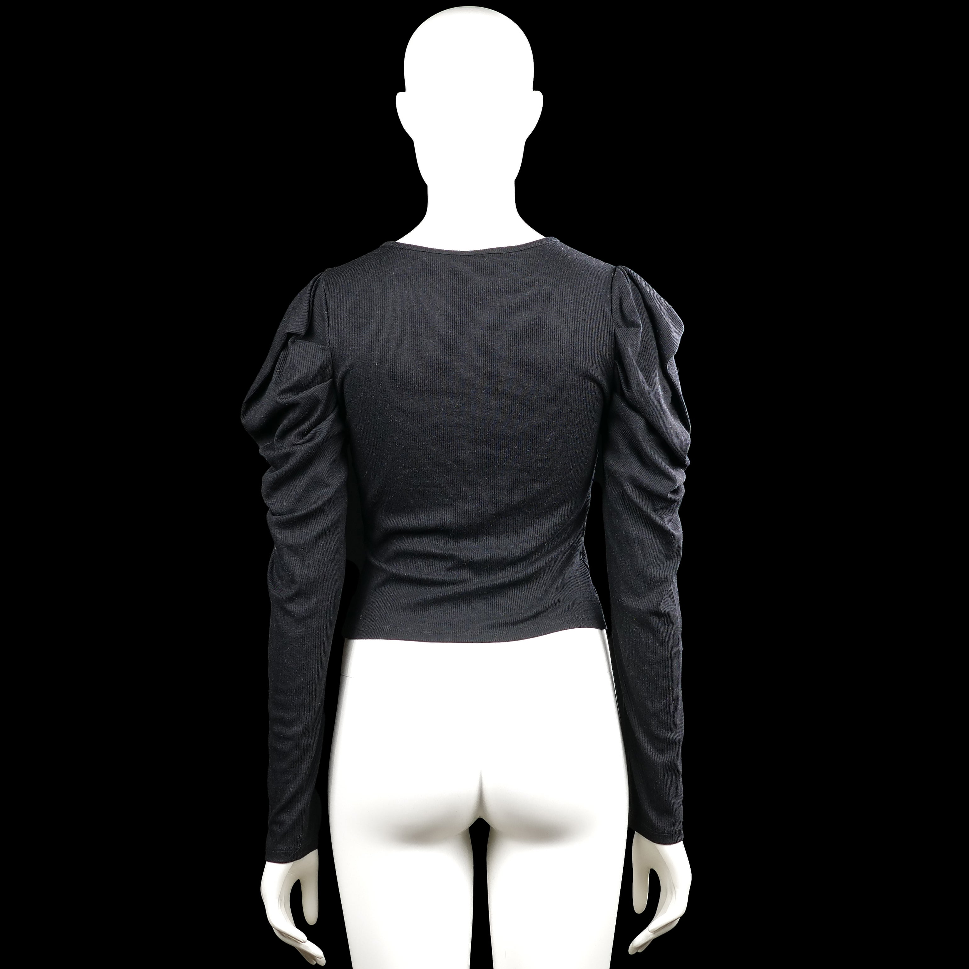 Long-sleeve top - Black - Size S