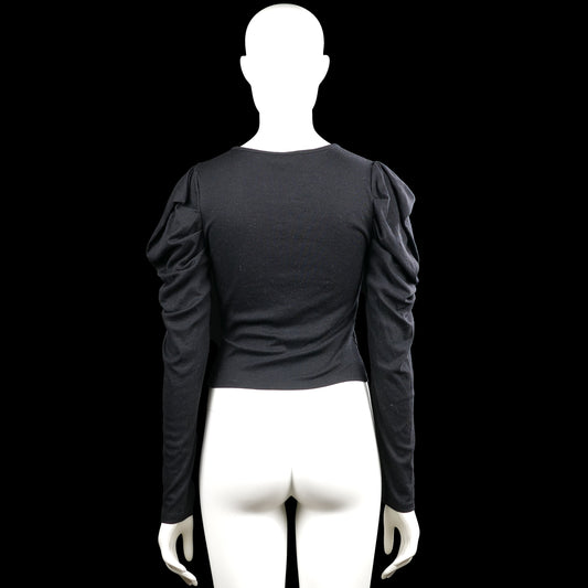 Long-sleeve top - Black - Size S