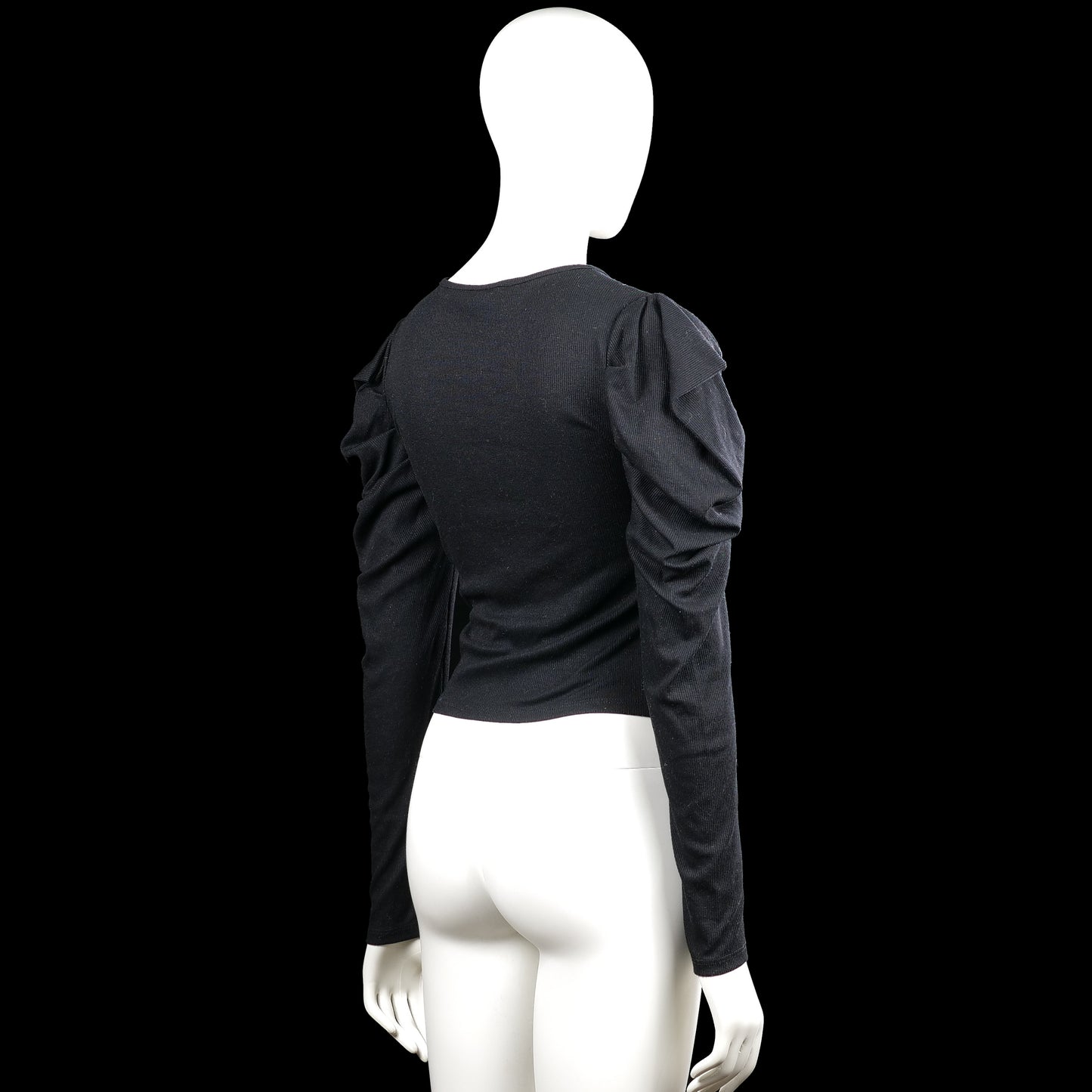 Long-sleeve top - Black - Size S