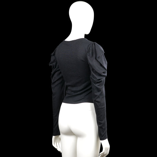 Long-sleeve top - Black - Size S