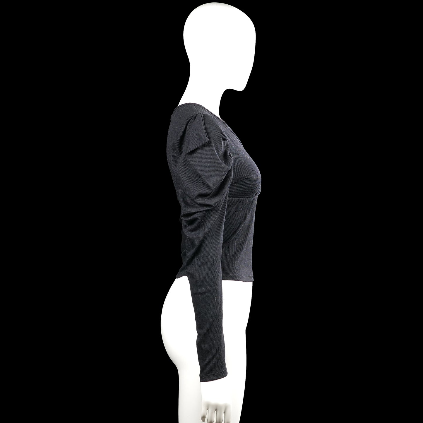 Long-sleeve top - Black - Size S