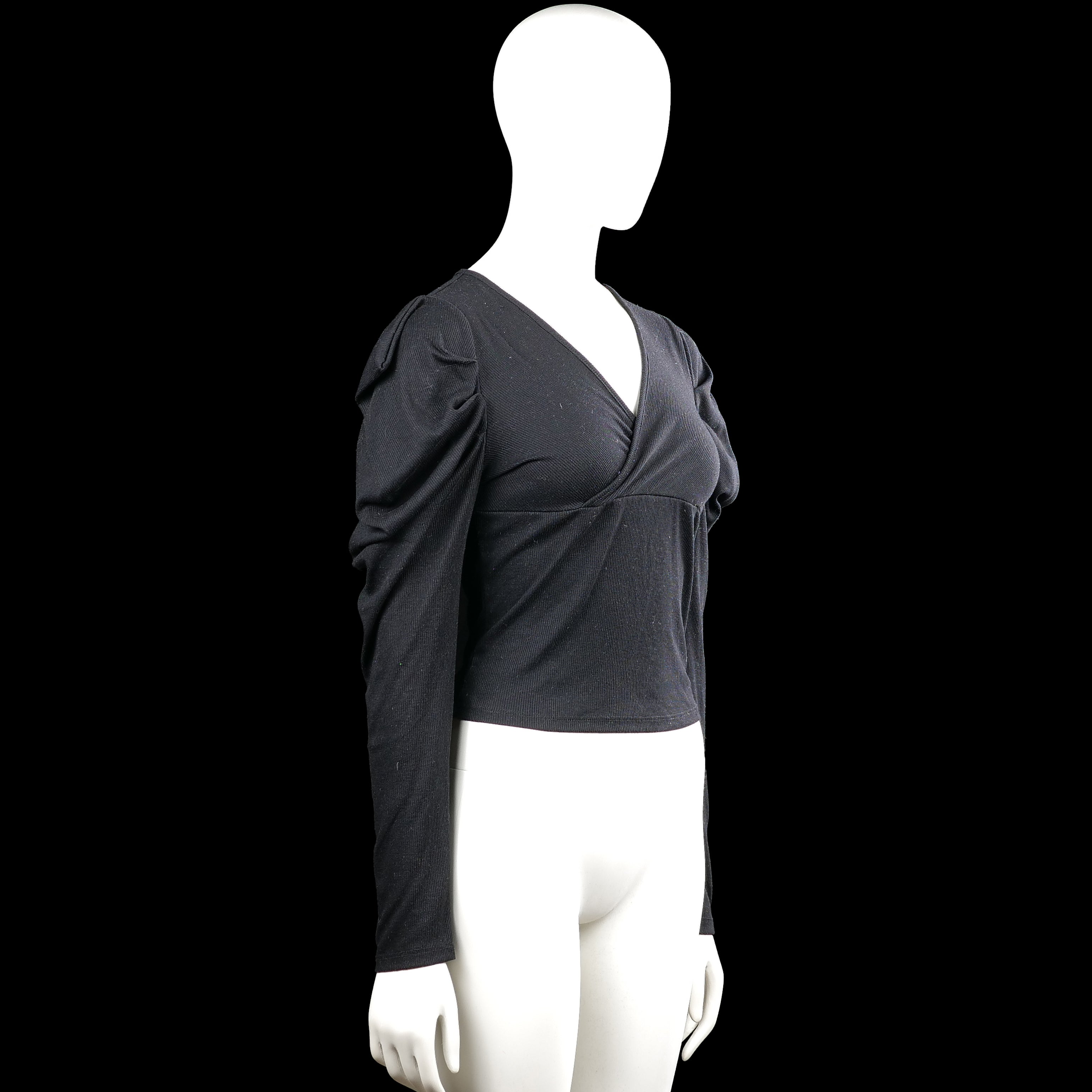 Long-sleeve top - Black - Size S