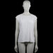 Park Lane - T-shirt - White - Size 38 - White sleeveless top with a round neckline and straight hem. Features a keyhole opening with a small button at the back yoke.