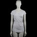 Envie de fraise - T-shirt - White & Black - Size S - White top with black polka dots and a V-neck wrap-style front. Features short sleeves with plain cuffs and a straight hem.