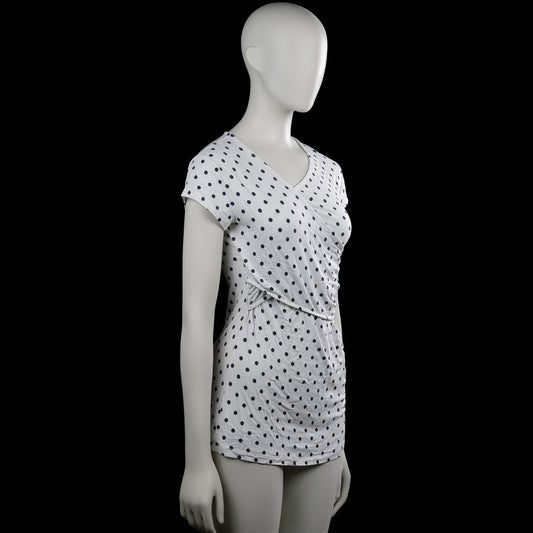 T-shirt - White & Black - Size S