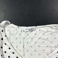 T-shirt - White & Black - Size S