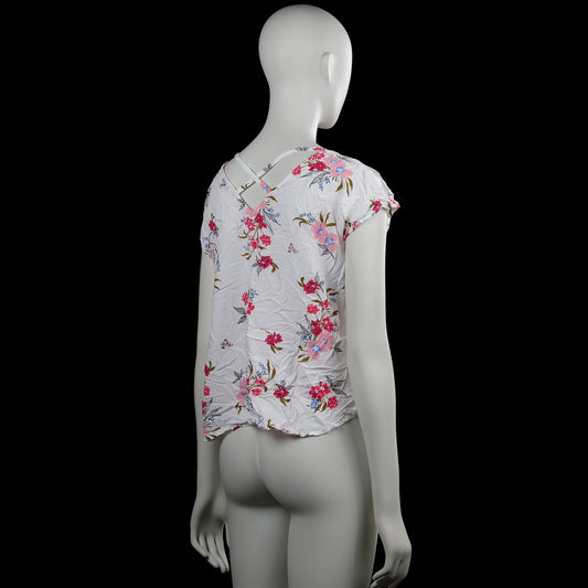 T-shirt - White & Pink - Size 36