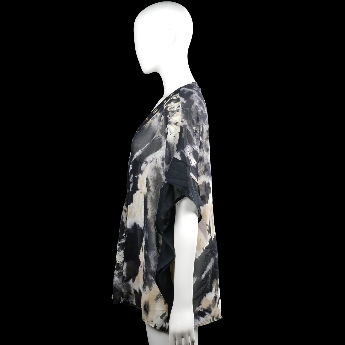 Tunic - Black & Ivory - Size 44