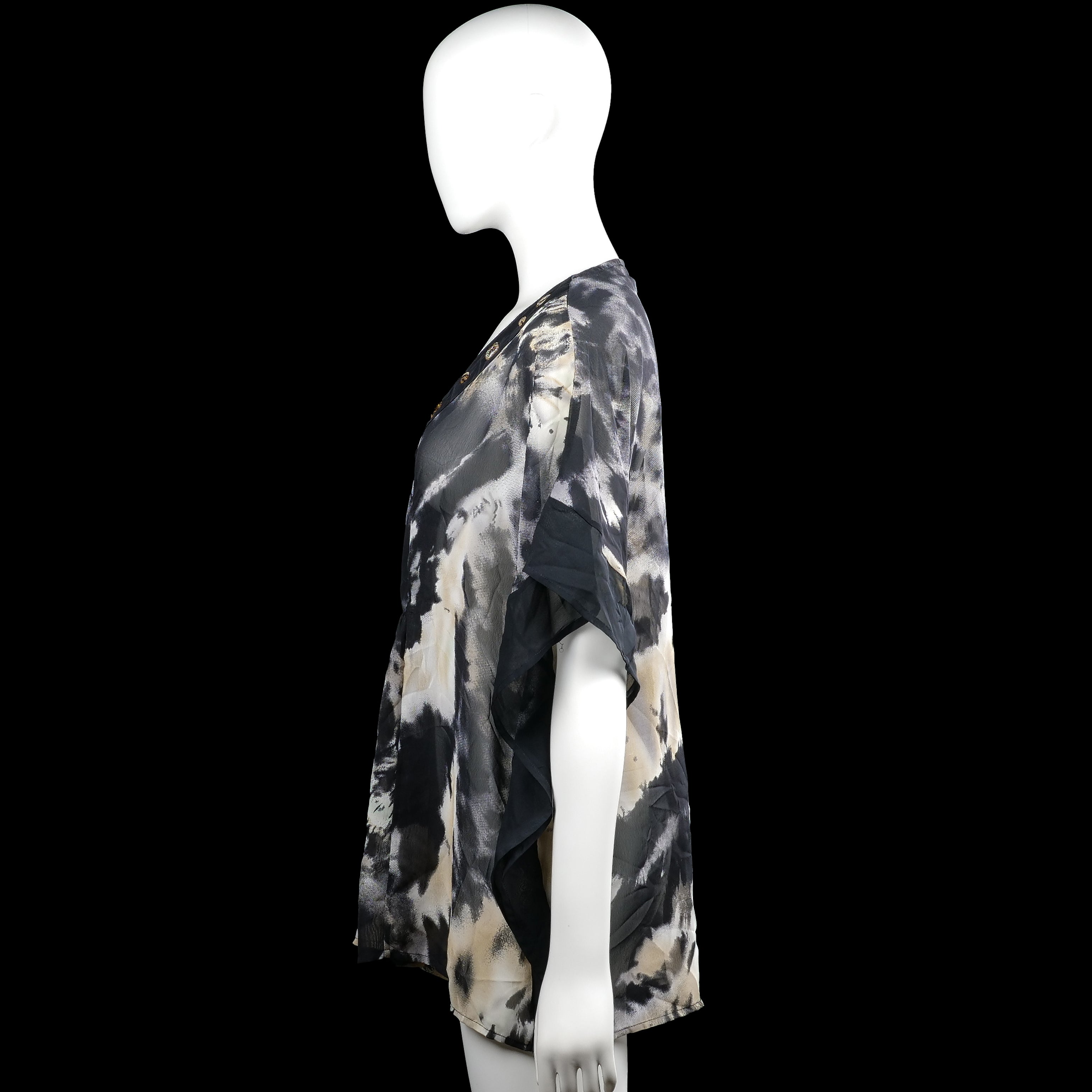 Tunic - Black & Ivory - Size 44