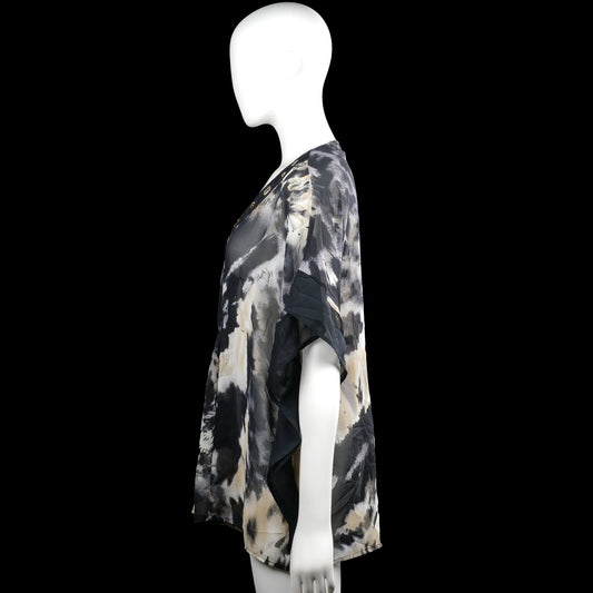 Tunic - Black & Ivory - Size 44