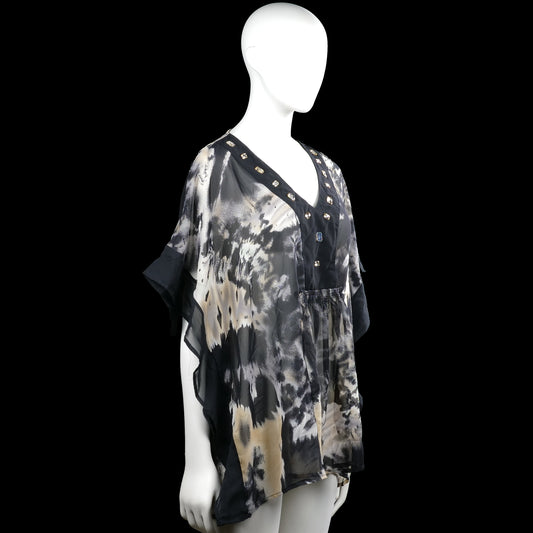 Tunic - Black & Ivory - Size 44