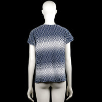 T-shirt - Navy & White - Size L
