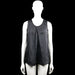 Vero Moda - Tank top - Black - Size M - Black solid sleeveless top with a round neckline and a front pleat detail. Straight hem with no visible closure.