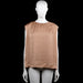 H&M - Tank top - Camel - Size L - Camel solid sleeveless top with a round neckline and extended shoulder coverage. Features a curved hem and a center back zipper.