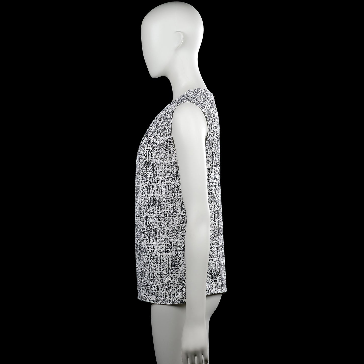 Tank top - White & Black - Size S
