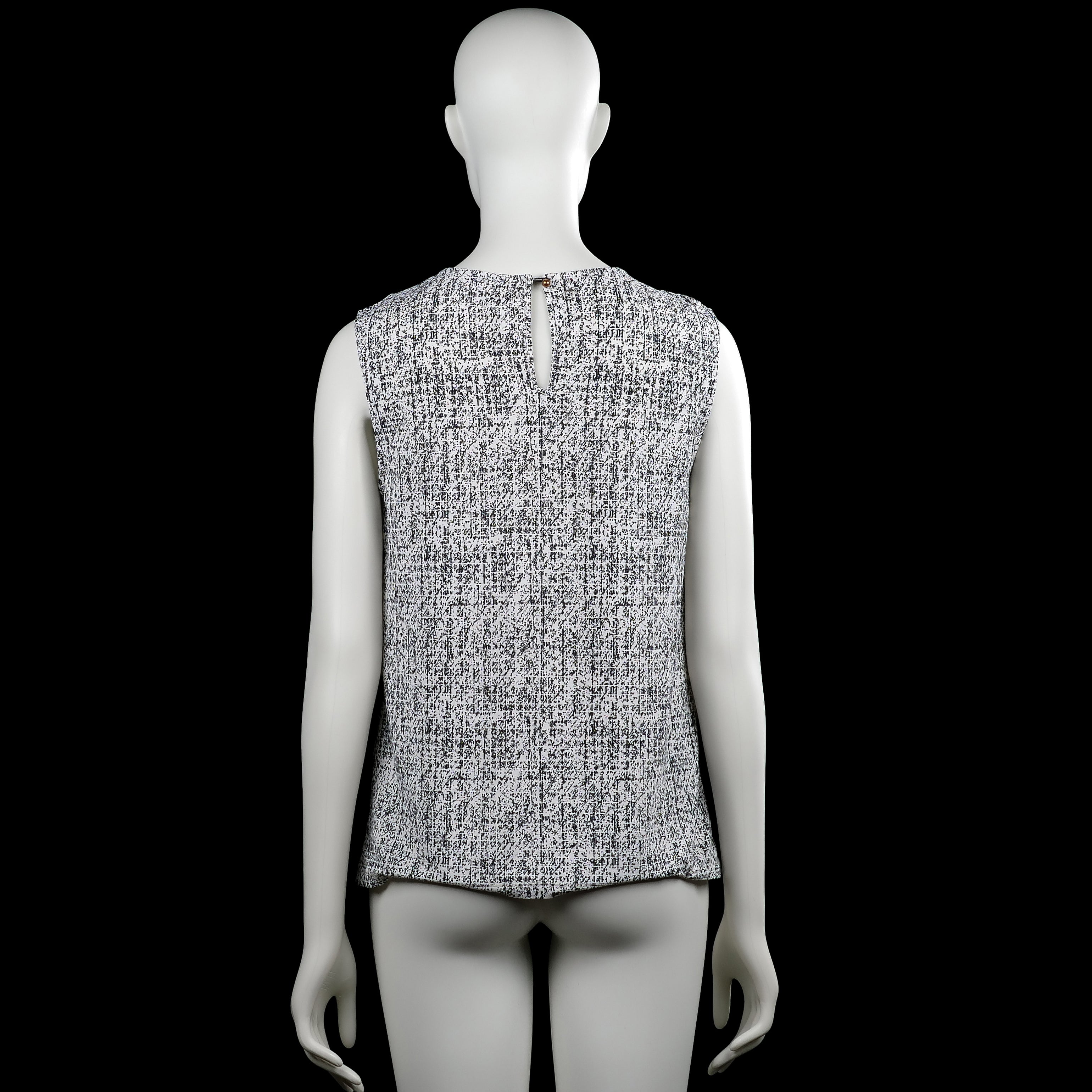 Tank top - White & Black - Size S