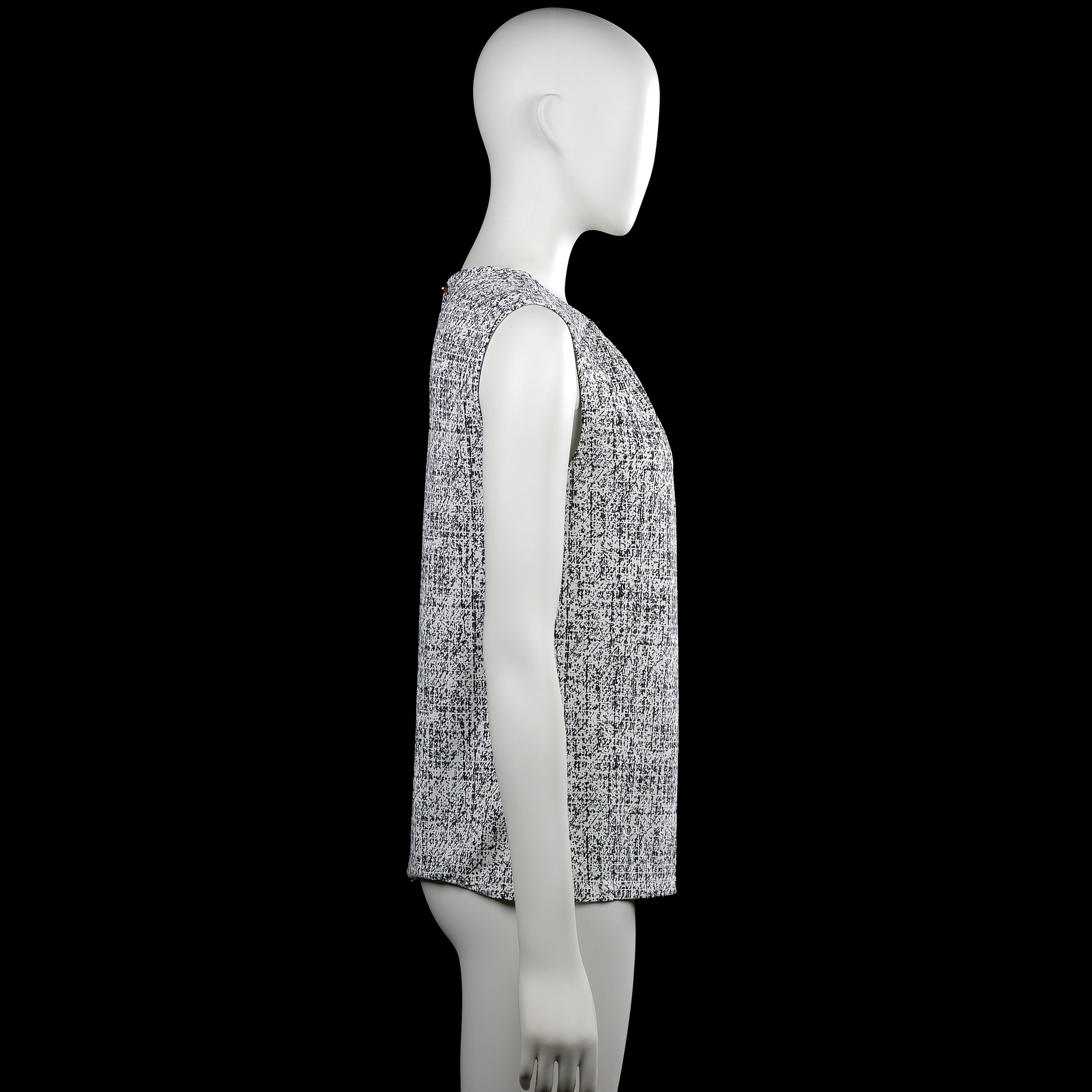 Tank top - White & Black - Size S