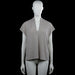 H&M - Blouse - White & Black - Size M - White and black striped top with a V-neck and short sleeves. Features a straight hem with no visible closures.