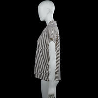 Blouse - White & Black - Size M