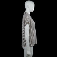 Blouse - White & Black - Size M
