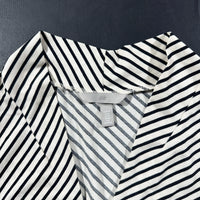 Blouse - White & Black - Size M