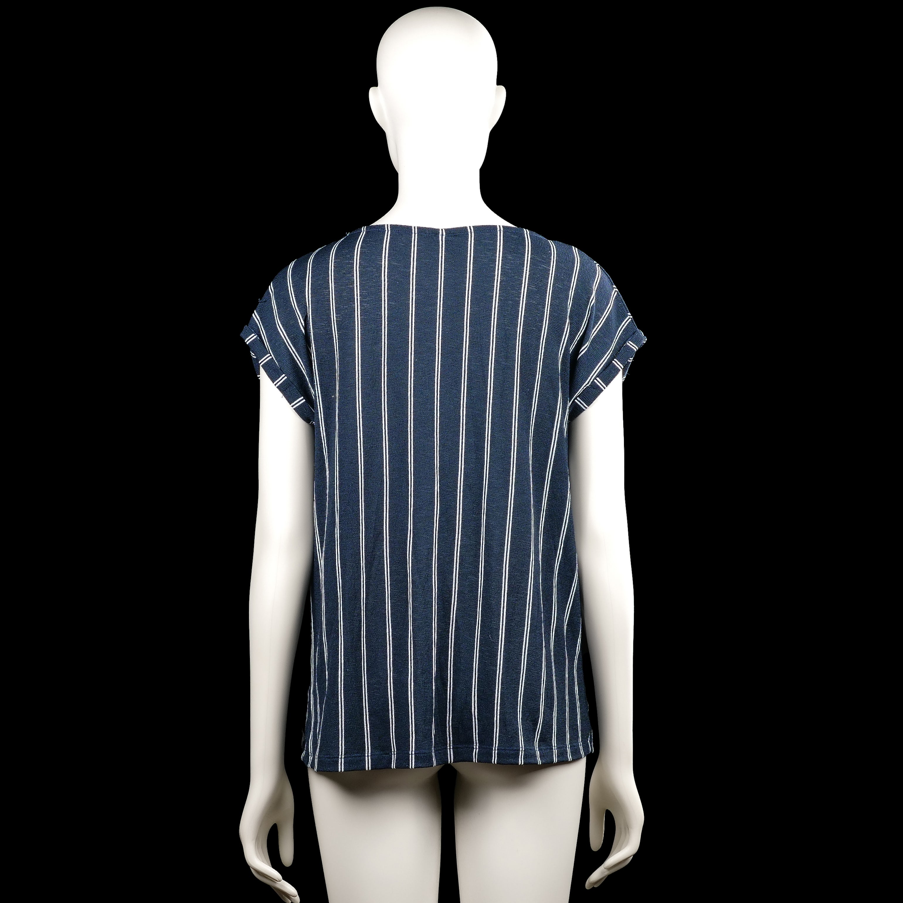 T-shirt - Navy & White - Size M