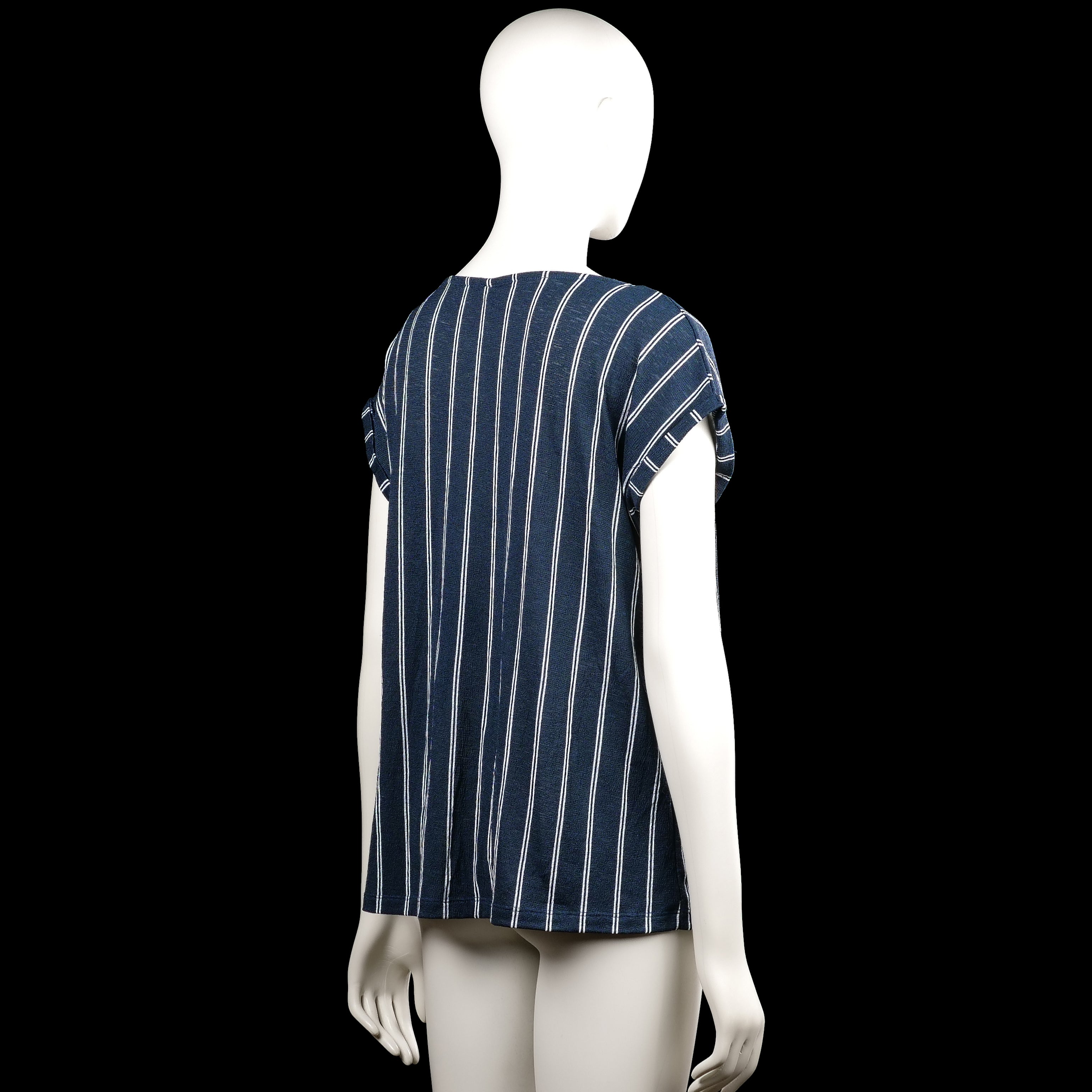 T-shirt - Navy & White - Size M